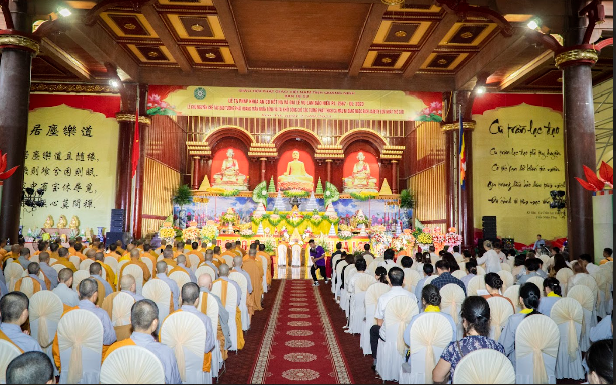 Lễ chú nguyện khai tượng Phật hoàng Trần Nhân Tông và chế tác bảo tượng Phật ngọc Thích Ca Mâu Ni lớn nhất Thế giới