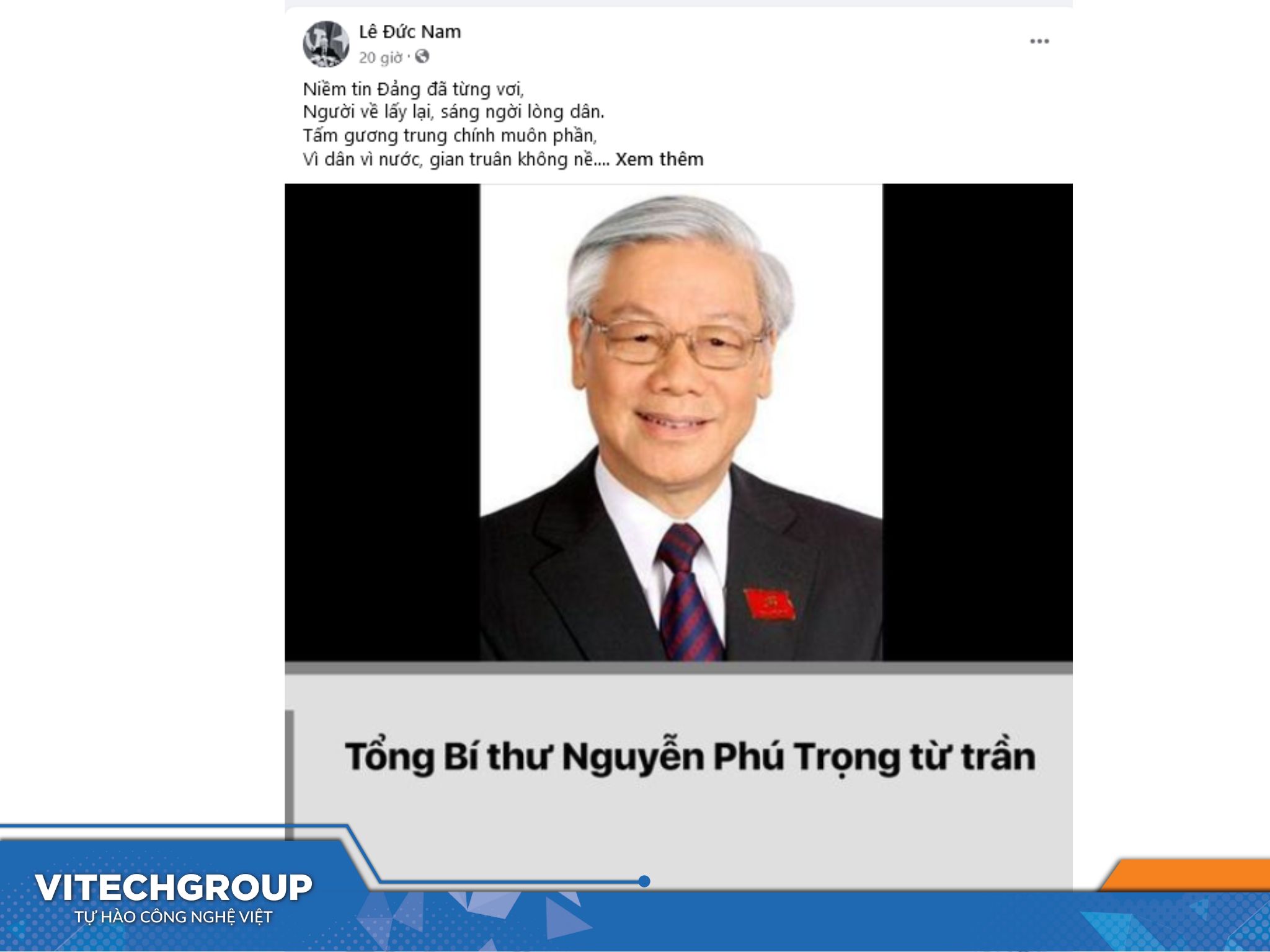 Anh Lê Đức Nam - CEO tập đoàn ViTech Group đã bày tỏ cảm xúc của mình trên mạng xã hội