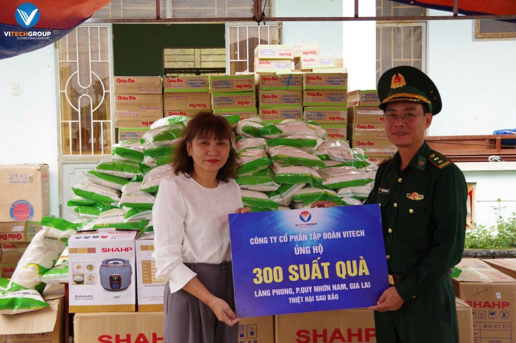 ViTech Group đã tổ chức hoạt động trao tặng 300 suất quà đến bà con tại Làng Phong - P. Quy Nhơn Nam - Gia Lai