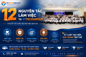 12 nguyên tắc làm việc ViTech Group – văn hóa rõ ràng và trách nhiệ