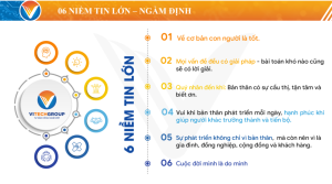Văn hóa doanh nghiệp và 6 Niềm Tin Lớn Của Người ViTech